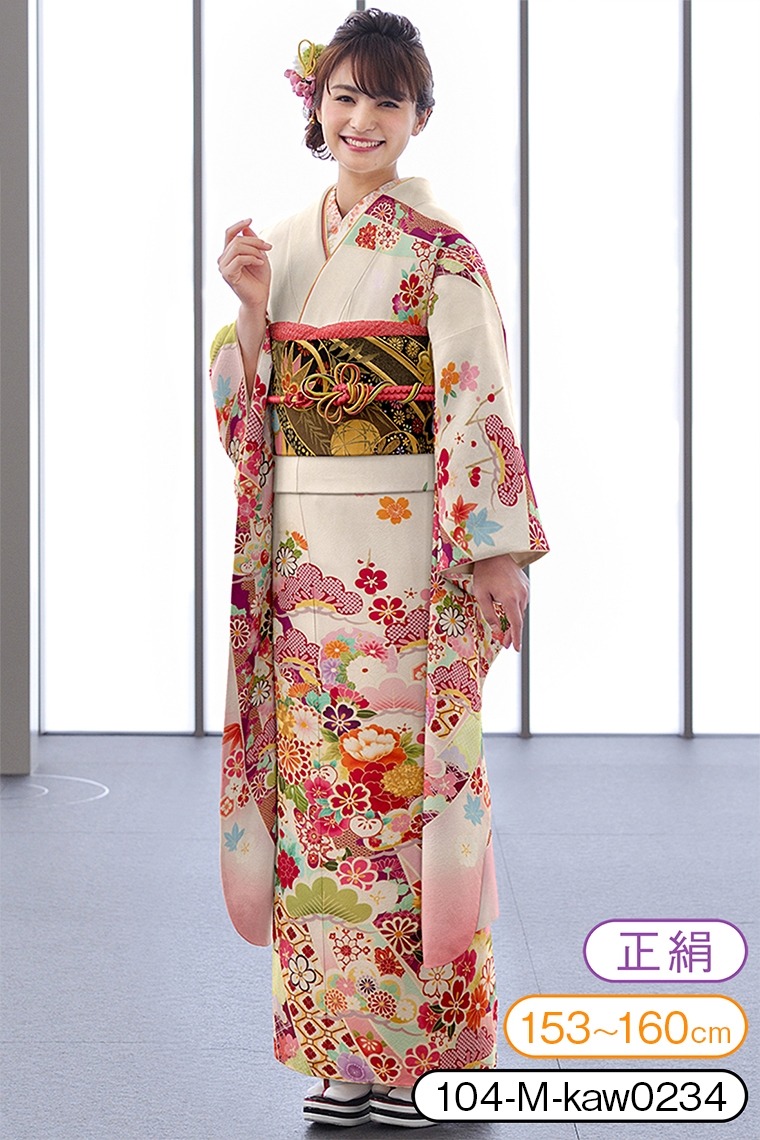 豪華絢爛♡ 西陣織 振袖用 正絹 袋帯 能衣桜花文 - 振袖